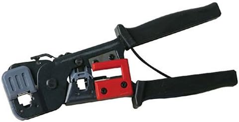 Silverline Telecoms Crimping Tool 205mm (633594), Black,red,silver
