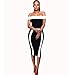 Ninasill Beautiful Women Bandage Bodycon Sleeveless Dress, Exclusive Evening Party Cocktail Pencil Mini Dress (XL, Black)