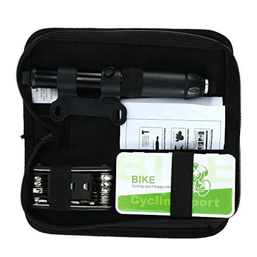 Yaesport Bike Repair Tool, Multifunction Bicycle Mechanic Fix Tools with Mini Pump, Tire Tube Patches, Tire Levers and Handy Bag, Practical Cycling Fix Tool Kit for Road Bike Maintenance,Bicycle Pump - Thumbnail 2