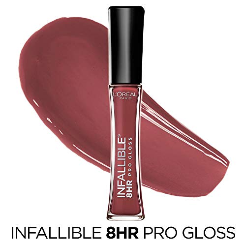 L’Oreal Paris Makeup Infallible 8 Hour Hydrating Lip Gloss, Sangria, 0.