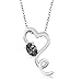 2.45 Ct Mystic Topaz Heart Pendant Earrings 925 Silver Set With 18