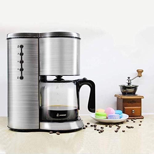 PXX Filterkaffeemaschine, Drip Kaffeemaschine Edelstahl Mit 1,25 L Glaskanne Abnehmbarer Filterkaffeemaschine Anti-Drip… – Bild 3