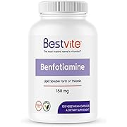 Benfotiamine 150mg (120 Vegetarian Capsules) No Stearates - No Silicon Dioxide