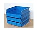 Triton Products 3-235B LocBin Stacking, Hanging, Interlocking Polypropylene Bins 10-7/8-Inch L by 11-Inch W by 5-Inch H Blue 6 CT