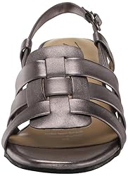 Trotters Women's Luna Heeled Sandal, Pewter