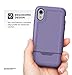 ENCASED Heavy Duty Case for iPhone XR Purple (2018 Rebel Armor) Military Grade Protective Cover (Full Body Protection)