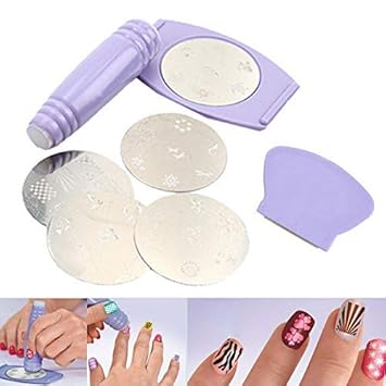VP STORES Salon Express Nail Art Stamping Kit Create 100s Of Designs