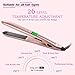 Hair Straightener, 2 in 1 Straightener and Curling Flat Iron for Hair Styling, Tourmaline Ceramic Twist Straightening Irons, Dual Voltage, LCD Display, High-Temperature 200℉-450℉thumb 3