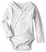 L'ovedbaby Unisex Baby 100% Organic Kimono Bodysuit (White, 0-3m)