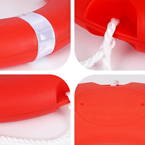 28-Inch Boat Safety Throw Ring With 98.4FT Floating Rope - Professional Lifesaving Gear For Marine Use