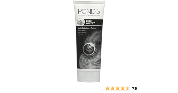 ponds pure white face wash with activated charcoal