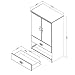 Prairie Collection Armoire with Two Drawers - Country Pine Finish by South Shore