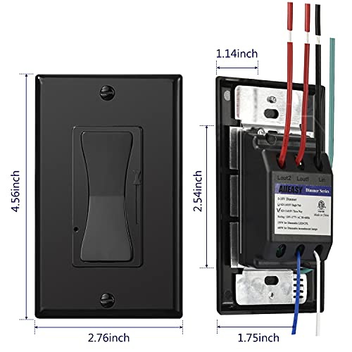 010V Dimmer Switch, Low Voltage SinglePole/3 Way Dimmer Switch for