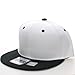 L.O.G.A. Plain Adjustable Snapback Hats Caps (Many Colors). (One Size, White Black)