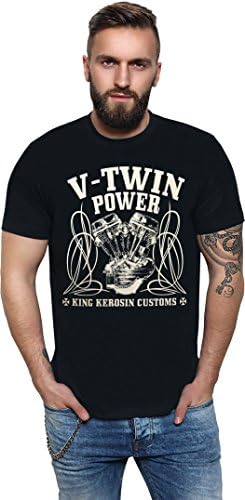 King Kerosin V-Twin Power Regular T-Shirt Black S