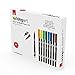 KINGART PRO Dual Twin-Tip Brush Pens, Set of 24 Unique & Vivid Colors, Watercolor Markers with Flexible Nylon Brush Tips, Professional Watercolor Pens for Painting, Drawing