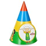 Caillou Party Supplies - Cone Hats (8)