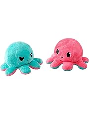 Reversible Octopus Plushie | Cute Plush Toy Reversible Doll Soft Stuffed Animal Doll for Kids Adults for Birthday Gift