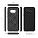 LUVVITT Super Armor Dual Layer Shock Proof Case for Samsung Galaxy S8 Plus (2017) - Black