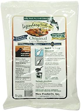 Legendary Northwoods Complete Breading Mix, (4) 8oz Packets (Original)