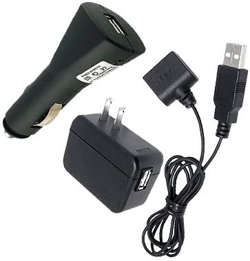 USB Charging Cable, Travel Wall Plug and Car Charger Plug for Jawbone 1 (DSP-5P-01 / PWR-DC)