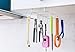 Fashionclubs 8 Hook Under Shelf Mugs Cups Wine Glasses Storage Drying Holder Rack,Cabinet Hanging Organizer Rack for Ties And Belts