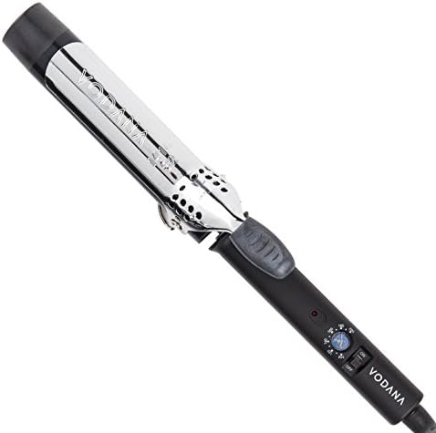 VODANA Professional Glam Wave Curling Iron 1.26 Inch (32mm)│Small Barrel Hair Curler - Black