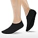 JustOneStyle Barefoot Water Skin Shoes Aqua Socks for Beach Swim Surf Yoga Exercise (4.L (US W:8~8.5 M:7~7.5), Black)