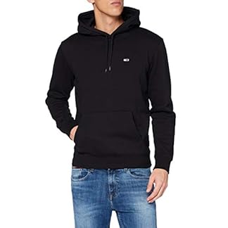 Tommy Jeans Mens Tjm Regular Fleece Hoodie Pullover Sweater