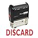 ExcelMark Discard Self Inking Rubber Stamp - Red Ink (A1539)