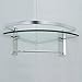 KES Aluminum Bathroom Glass Corner Shelf with Towel Bar Wall Mount Extra Thick Tempered Glass, Silver Sand Sprayed, A4122A