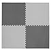 Tadpoles 4 Piece Squares Playmat Set, Light Gray/Dark Gray, 24