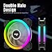 Vetroo DR12 2019 Version 3IN1 120mm RGB LED Adjustable Color Quiet High Airflow Long Using Life Computer Case PC Cooling Fan, CPU Cooler and Radiator