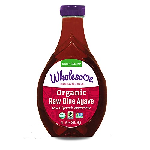 Wholesome Organic Raw Blue Agave Nectar, Syrup, Low Glycemic Sweetener, Non GMO, 23.5 oz (Pack of 2)