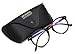 Akamai Blue Light Blocking Frames - Mens & Womens Computer Screen Bluelight Protection - Anti UV Glare - Hatteras Model (+0.0, Tortoise)