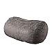 Great Deal Furniture 295758_New Haley 6 Ft Faux Suede Microfiber Bean Bag (Charcoal)