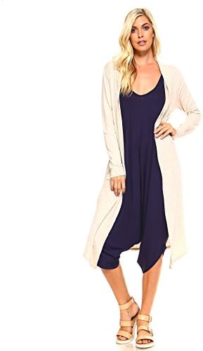 Issac Liev Isaac Liev Trendy Extra Long Duster Soft Cardigan
