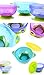 Stay Put Suction Bowl, Baby Bowls for Toddlers with Snap Tight Lids, Spill Proof Baby Feeding Bowls Gift Set of 3 Count, and 5-Pack Soft Tip Silicone Baby Spoons -BPA Free