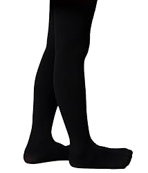 Lotsduoler Black Dance Tights for Girls Ultra Soft