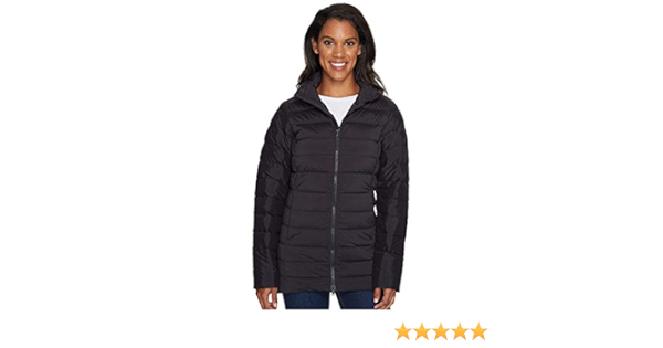 stretch midthigh down parka