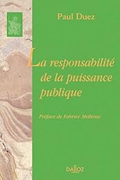 La  responsabilité de la puissance publique