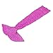 Awkli Kids Mermaid Tail Blanket, Knitted Crochet Fish-Scale Pattern Mermaid Sleeping Bag Quilt for Child 59