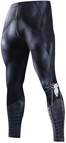 Compression Pants Elastic Running Tights Mens Sports Spiderman Superhero Printing Dry Leggings