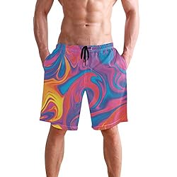 Aluy's boutique Men's Summer Cool Swim Trunks Quick