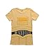 Mighty Fine Star Wars I Am CP3O Costume Tee Juniors Yellow L