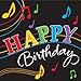Dancing Music Notes 6.5" Lunch Napkin 3-Ply (16) "Happy Birthday" Party Supplies