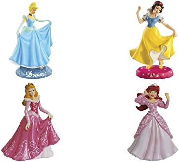 Westland Giftware Princesses Cinderella Dream - Snow White Wish - Sleeping Beuaty Pink Ball Gown and Ariel Mini Purple Ball Gown