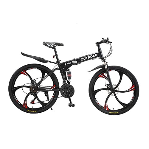 Max4out 26 Inch Folding Bikes Mountain Bike with Full Suspension High
