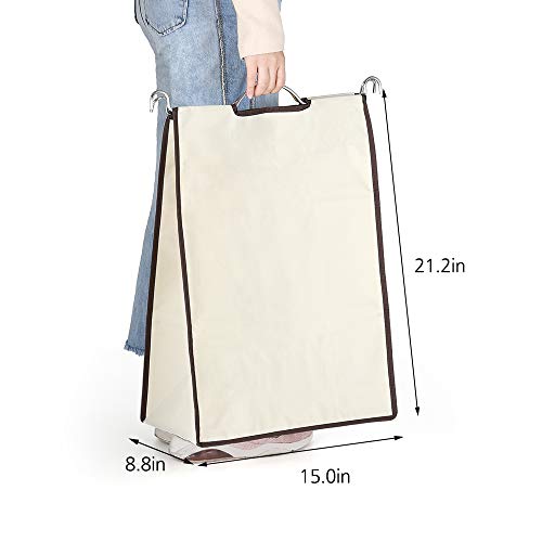 Neala Laundry Sorter Storage Cart Removable 3Bag Portable Clothing