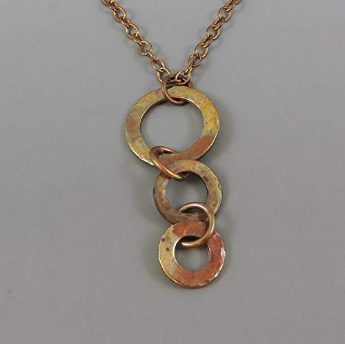 Copper Washer Necklace Handmade